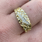 Men's diamond Nugget Iced Out Ring  customdiamjewel   