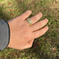 Men's diamond Nugget Iced Out Ring  customdiamjewel   