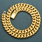 10mm Solid Gold Miami Cuban Chain hip hop jewelry CustomDiamJewel