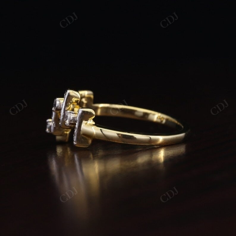 Zig Zag 0.19CTW Lab Grown Diamond Wedding Band  customdiamjewel   