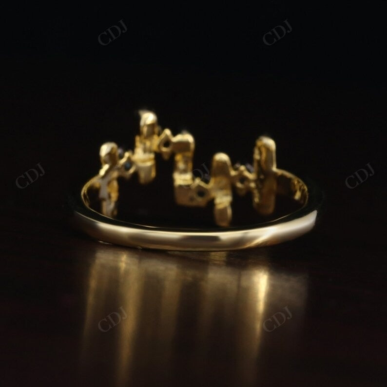 Zig Zag 0.19CTW Lab Grown Diamond Wedding Band  customdiamjewel   