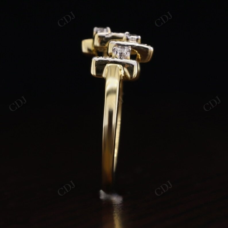 Zig Zag 0.19CTW Lab Grown Diamond Wedding Band  customdiamjewel   