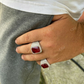 Hip Hop Men's Iced Out Big Diamond Ring  customdiamjewel   