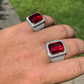 Hip Hop Men's Iced Out Big Diamond Ring  customdiamjewel   