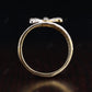 0.35CT Round Cut Natural Diamond Bow Tie Wedding Band  customdiamjewel   