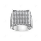 S925 Sterling Silver Moissanite Luxury Men's Ring hip hop jewelry customdiamjewel