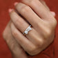 0.35CT Round Cut Natural Diamond Bow Tie Wedding Band  customdiamjewel   