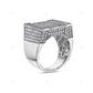 S925 Sterling Silver Moissanite Luxury Men's Ring hip hop jewelry customdiamjewel