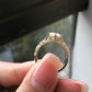 Art Deco Lab Grown Diamond Round Cut Ring