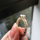 Art Deco Lab Grown Diamond Round Cut Ring