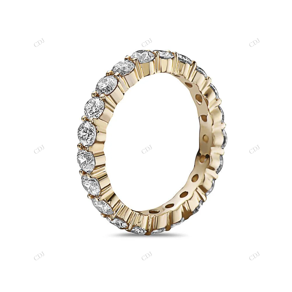 S925 Sterling Silver Stackable Diamond Eternity Band hip hop jewelry customdiamjewel