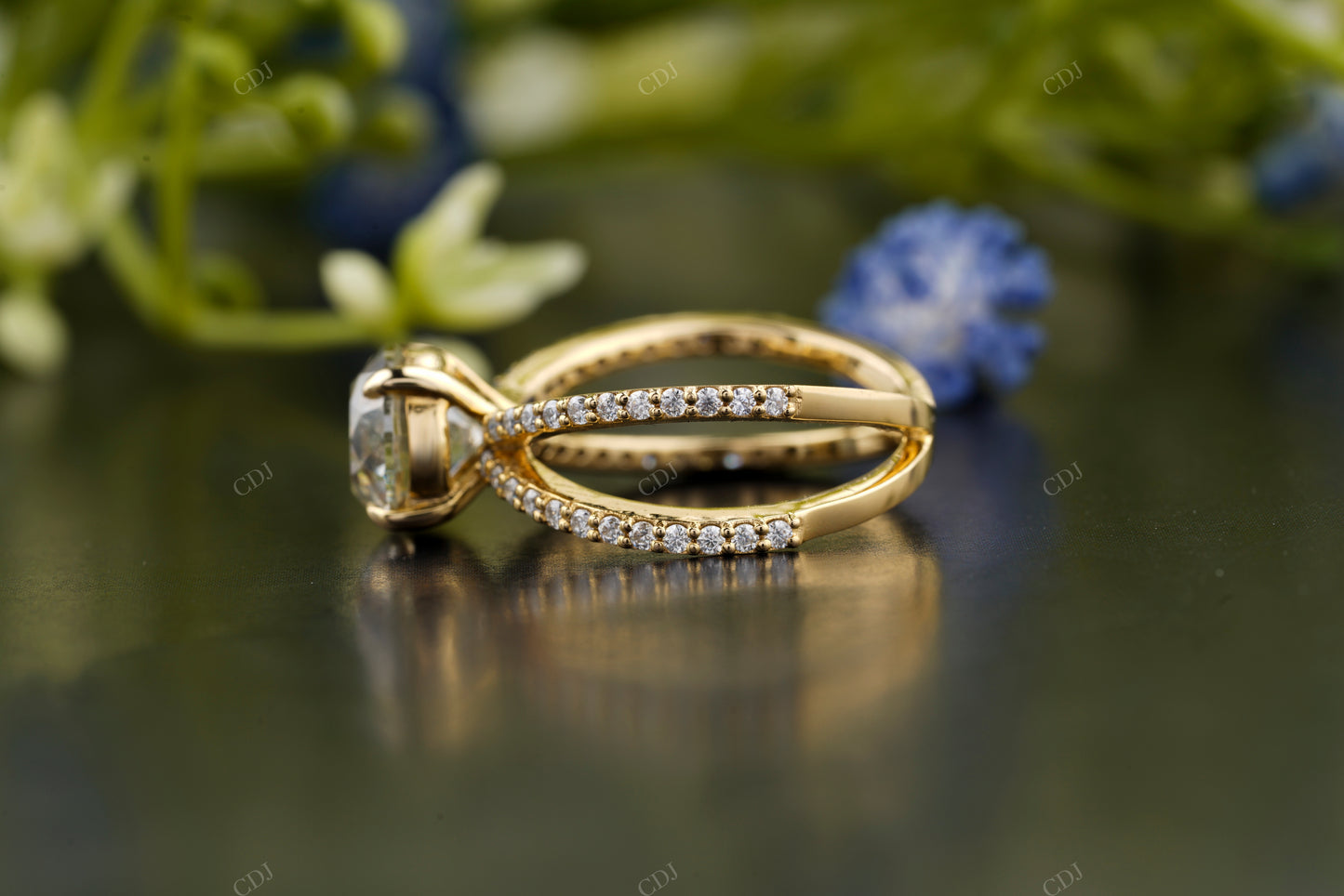 Lab-Grown Diamond Double Row Ring