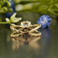 Lab-Grown Diamond Double Row Ring