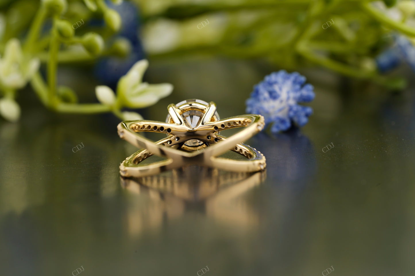 Lab-Grown Diamond Double Row Ring