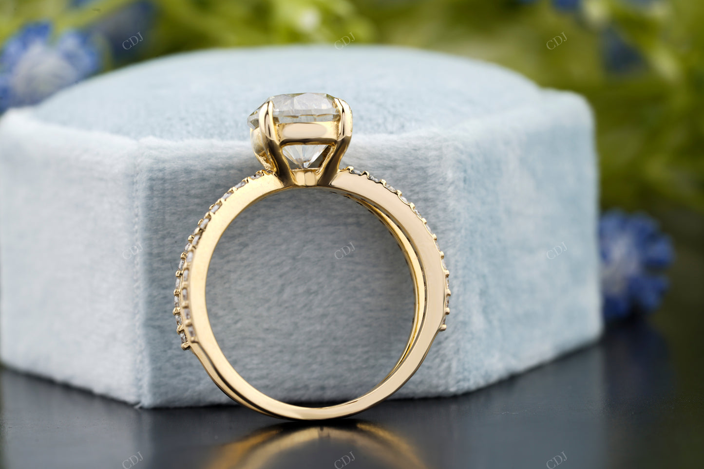 Lab-Grown Diamond Double Row Ring