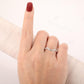 0.20CTW 14K White Gold Curved Lab Grown Diamond Wedding Ring  customdiamjewel   