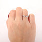 0.20CTW 14K White Gold Curved Lab Grown Diamond Wedding Ring  customdiamjewel   