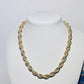 Iced Moissanite 14k Gold Over Solid 925 Sterling Silver Rope Chain hip hop jewelry CustomDiamJewel   