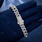 Iced Out Hip Hop Moissanite Diamond Cuban Bracelet  CustomDiamJewel   