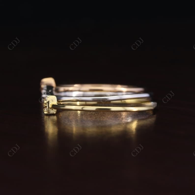 0.17CT Round Cut Natural Diamond Minimalist Wedding Band  customdiamjewel   