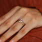 0.17CT Round Cut Natural Diamond Minimalist Wedding Band  customdiamjewel   