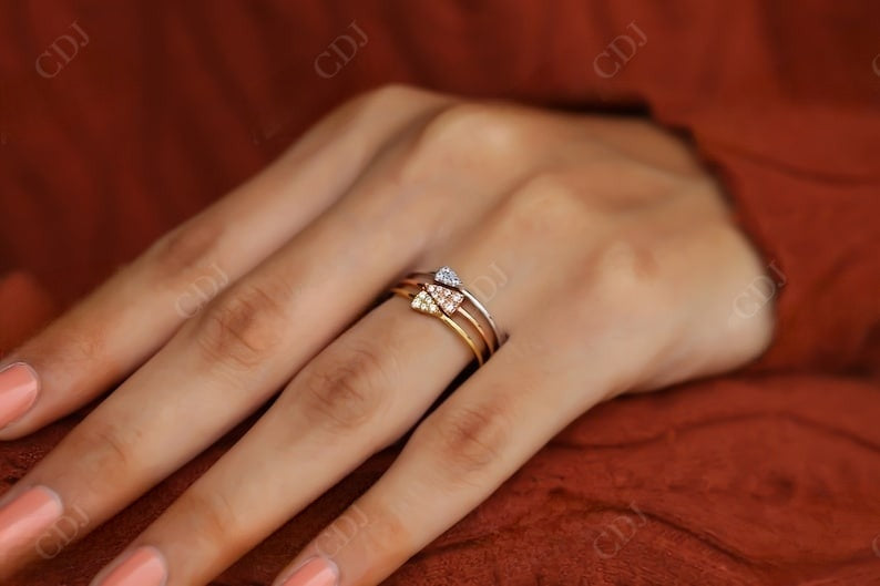 0.17CT Round Cut Natural Diamond Minimalist Wedding Band  customdiamjewel   
