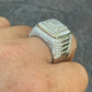 Men's Iced Out Moissanite Hip Hop Ring  customdiamjewel   