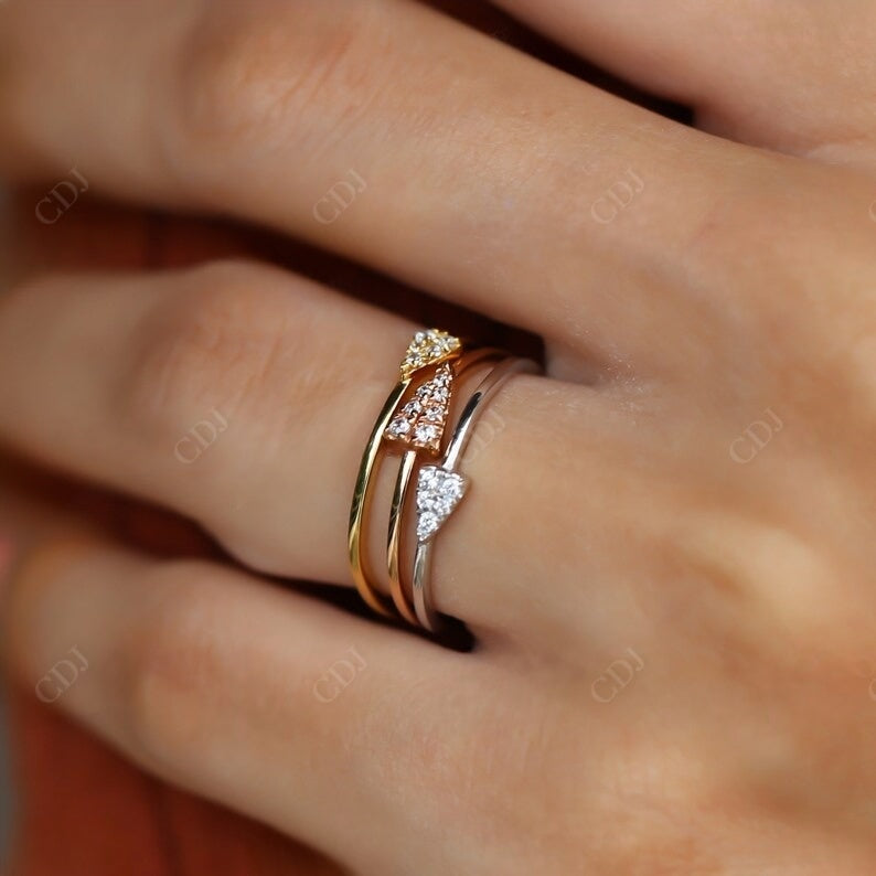 0.17CT Round Cut Natural Diamond Minimalist Wedding Band  customdiamjewel   