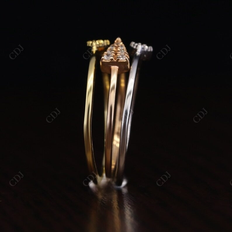 0.17CT Round Cut Natural Diamond Minimalist Wedding Band  customdiamjewel   