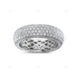 Iced Out 925 Silver Sterling Eternity Band hip hop jewelry customdiamjewel