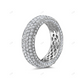 Iced Out 925 Silver Sterling Eternity Band hip hop jewelry customdiamjewel