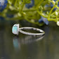 Opal Halo Lab-Grown Diamond Ring