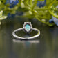 Opal Halo Lab-Grown Diamond Ring