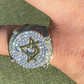 Men's Iced Diamond Mason Hip Hop Ring  customdiamjewel   