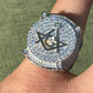 Men's Iced Diamond Mason Hip Hop Ring  customdiamjewel   
