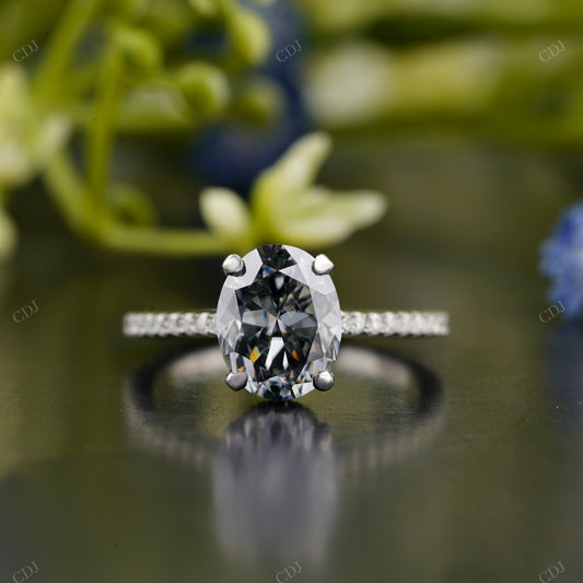 Oval Moissanite Diamond Classic Ring