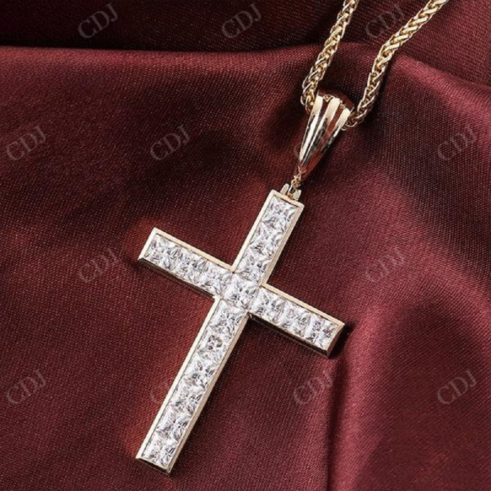 Diamnod Hip Hop Cross Pendant  CustomDiamJewel   