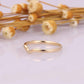 Curved Plain Gold Wedding Matching Band  customdiamjewel   