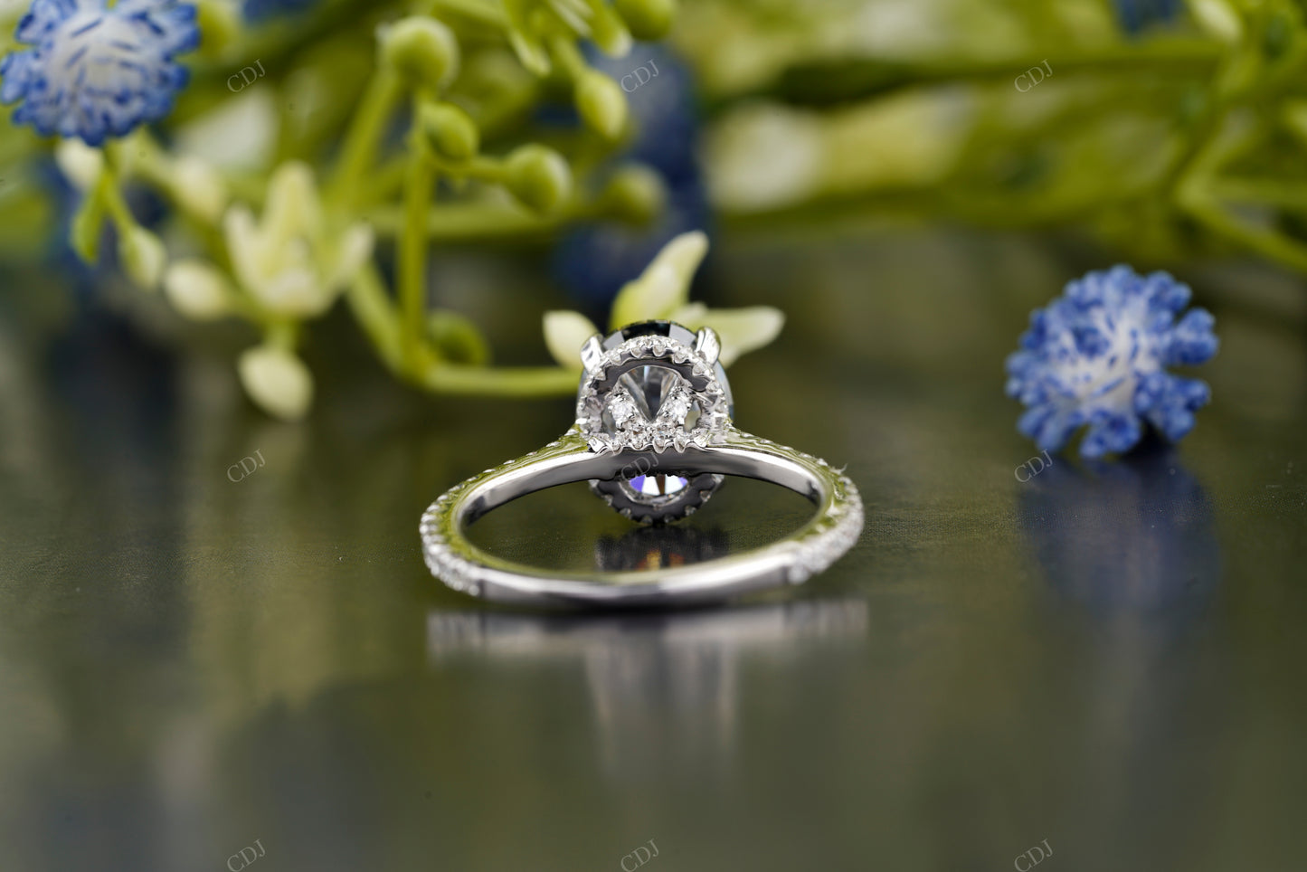 Oval Moissanite Diamond Classic Ring