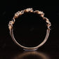 0.19CT Round Real Diamond Flower half eternity Wedding Band  customdiamjewel   