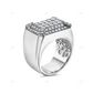 Luxury Sterling Silver Moissanite Wedding Band hip hop jewelry customdiamjewel