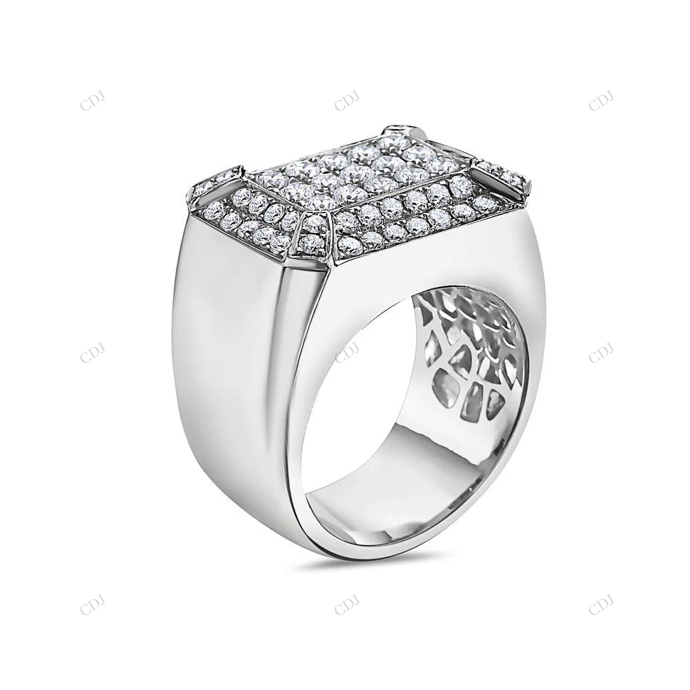 Luxury Sterling Silver Moissanite Wedding Band hip hop jewelry customdiamjewel