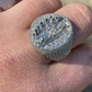 Baguette Diamond Iced Mens Hip Hop Ring  customdiamjewel   