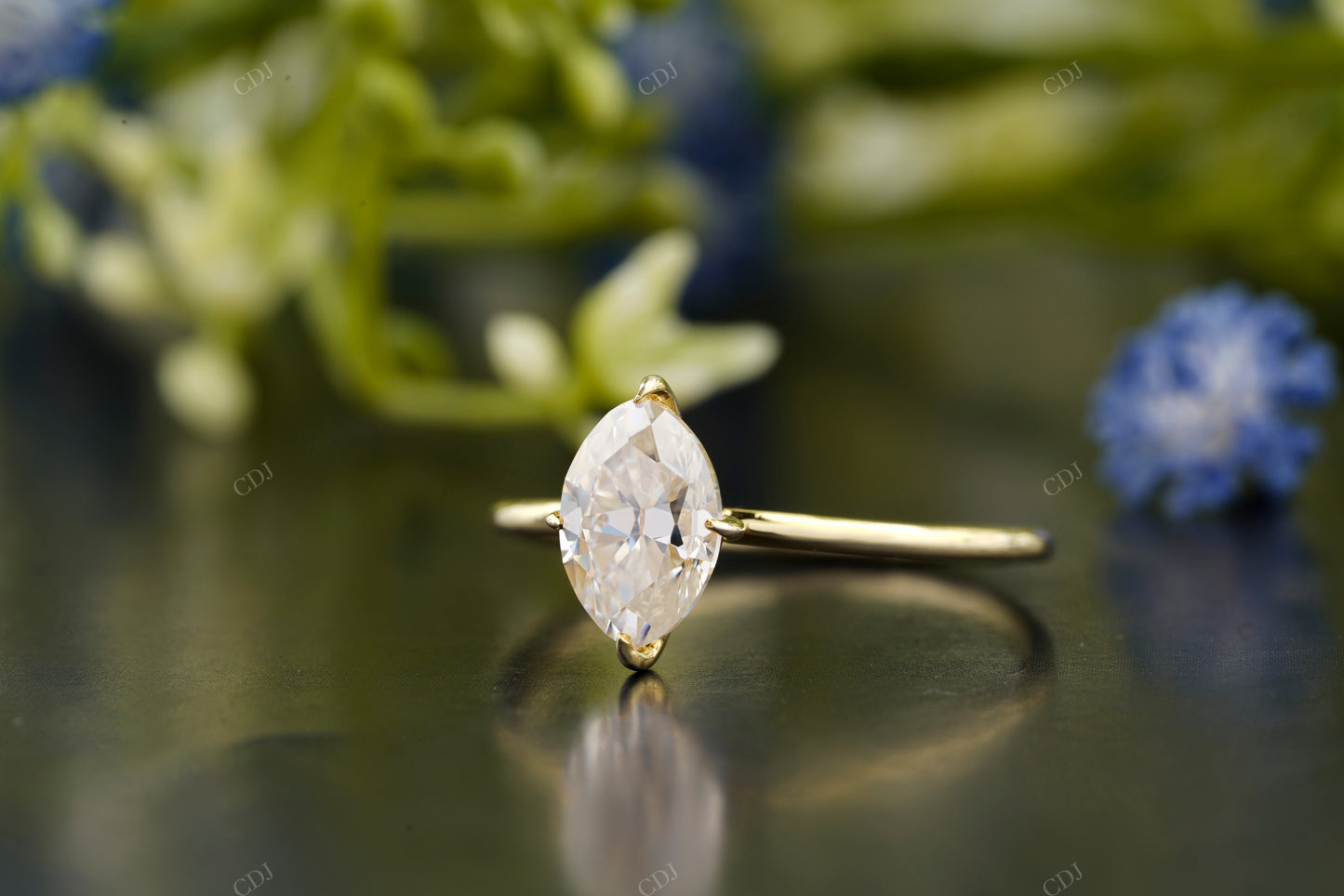 Marquise Lab-Grown Diamond Ring