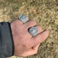 Baguette Diamond Iced Mens Hip Hop Ring  customdiamjewel   