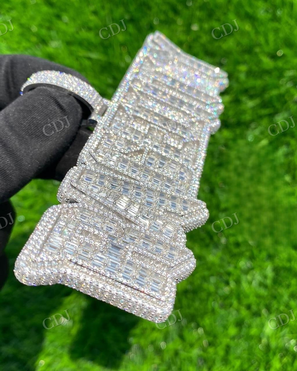 Luxury Hip Hop Moissanite Diamond Custom Design Sterling Silver Pendant hip hop jewelry customdiamjewel   