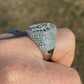 Baguette Diamond Iced Mens Hip Hop Ring  customdiamjewel   