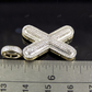 1.4" 0.90 CTW 14K Gold Natural Diamond Initial X Letter Pendant CustomDiamJewel