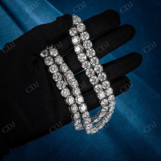 Diamond Tennis Chain hip hop jewelry CustomDiamJewel   