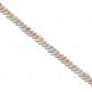 925 Silver Two Tone VVS1 Moissanite Cuban Link Chain CustomDiamJewel
